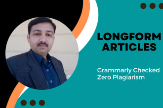 write SEO longform engaging,plagiarism free, grammarly checked articles