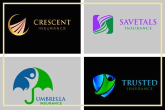 create modern repair accounting tax insurance logo