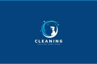 make a graceful cleaning, furniture and home furnishing logo design