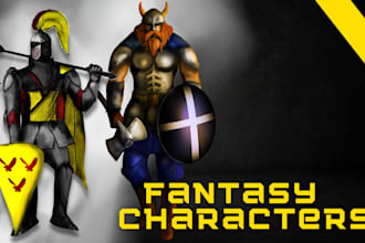 draw 2d fantasy characters