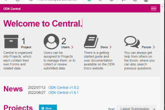 set up odk central server