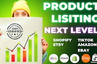 add upload product listing to tiktok shopify amazon etsy SEO based