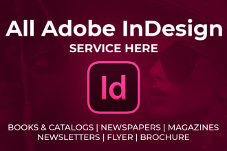 design newspaper, magazine, cover, book layout in indesign