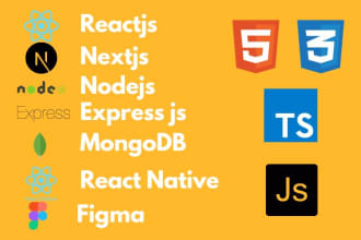 develop next js, react js, react native, node js app