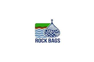do classic elegant powerful build a rock bag logo within 24 hours