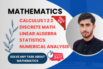 be your calculus ,statistics  and discrete mathematics tutor
