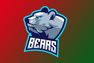design animal bear mascot logo with satisfaction guaranteed