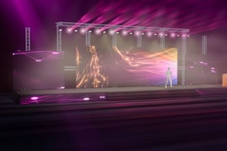 event concepts, simple stage designs