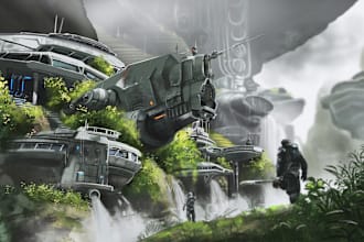 create stunning environment concept art