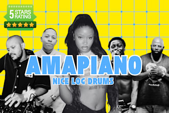 make an amapiano beat with exciting log drums for you