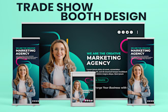 design trade show booth, backdrop for your exhibition