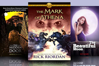 create modern book cover design with source file