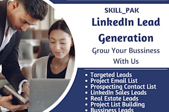 do b2b lead generation linkedin and email list prospecting