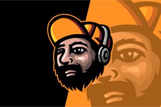 design streamer logo for twitch, gaming team, youtube, mascot