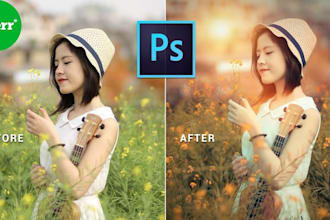 do professional and fast photoshop editing