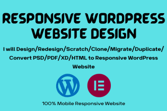 design redesign scratch clone migrate convert psd pdf html to wordpress website