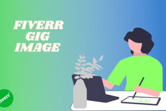 design creative fiverr gig image in 12 hours