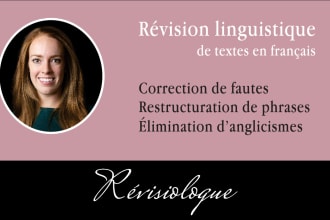 proofread any french texts