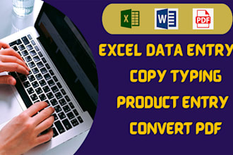 do data entry data collection PDF conversion