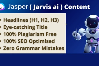 write SEO optimized content using jasper ai