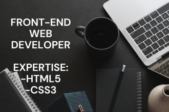 develop front end web pages using HTML5,css3