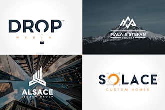 create highly professional minimalist business logo for your brand