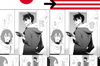 translate manga, doujinshi, and typeset it