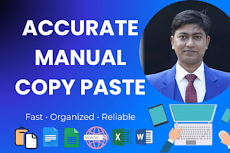 do copy paste work, excel data entry, and typing tasks