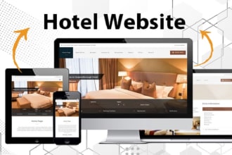 design hotel website with room book system