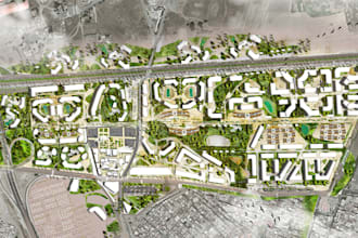 draw and render architectural 2d site plan, 3d masterplan, landscape