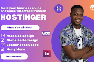 hostinger website design wordpress website on godaddy, bluehost woocommerce