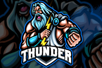 design a unique sports, mascot, esports and gaming logo