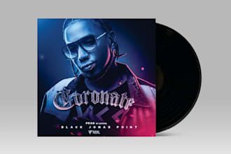 design elegant album cover art single or cd cover design