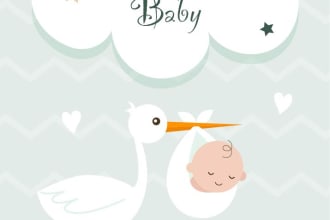 create a greeting card, new year card, birthday card