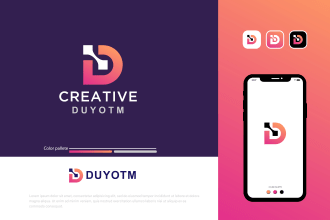 design modern flat minimalist, tech, app, saas, software, crypto, agency logo