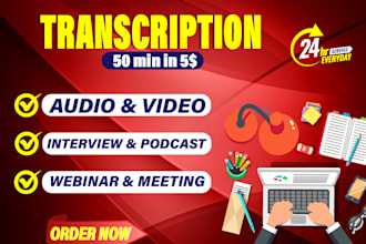 transcribe podcasts, audio, videos, interviews, youtube videos transcription