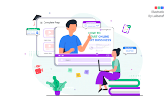 design flat vector illustrations for website apps ui blogs