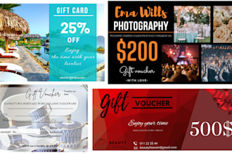 design gift voucher cards for you