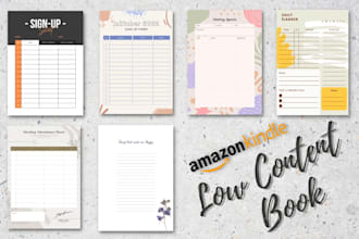 design custom kdp low content paperback book