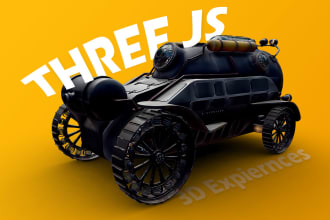 create 3d interactive website using threejs