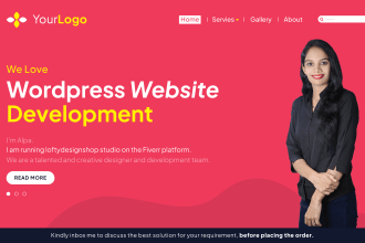create a  responsive wordpress website for your business