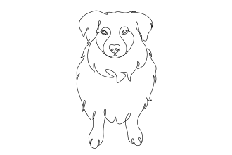 draw one line art minimalist line art any pet animal