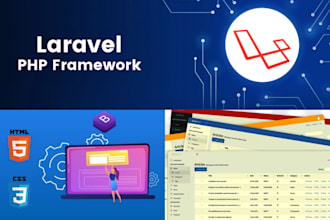 create backend web application on laravel