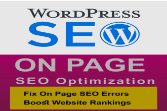 wordpress on page SEO optimization with rank math and yoast