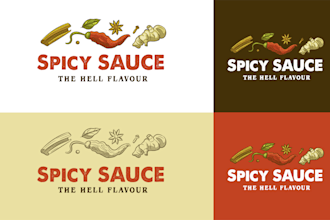 design jar labels, spice labels, pickles, peanut butter, or any food logo design