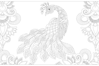 draw detailed coloring pages for children and adults