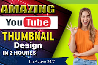 do youtube thumbnail design in 2 hours