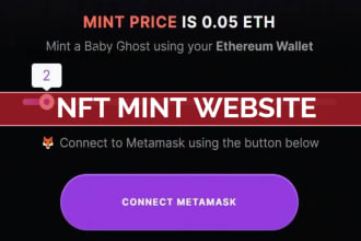 develop nft mint website on ethereum, nft minting dapp