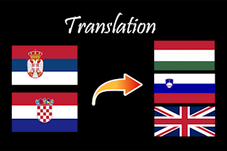 translate from serbian and croatian to hungarian, slovenian and english