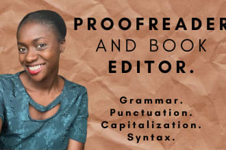 proofread and edit your book, short stories, children stories